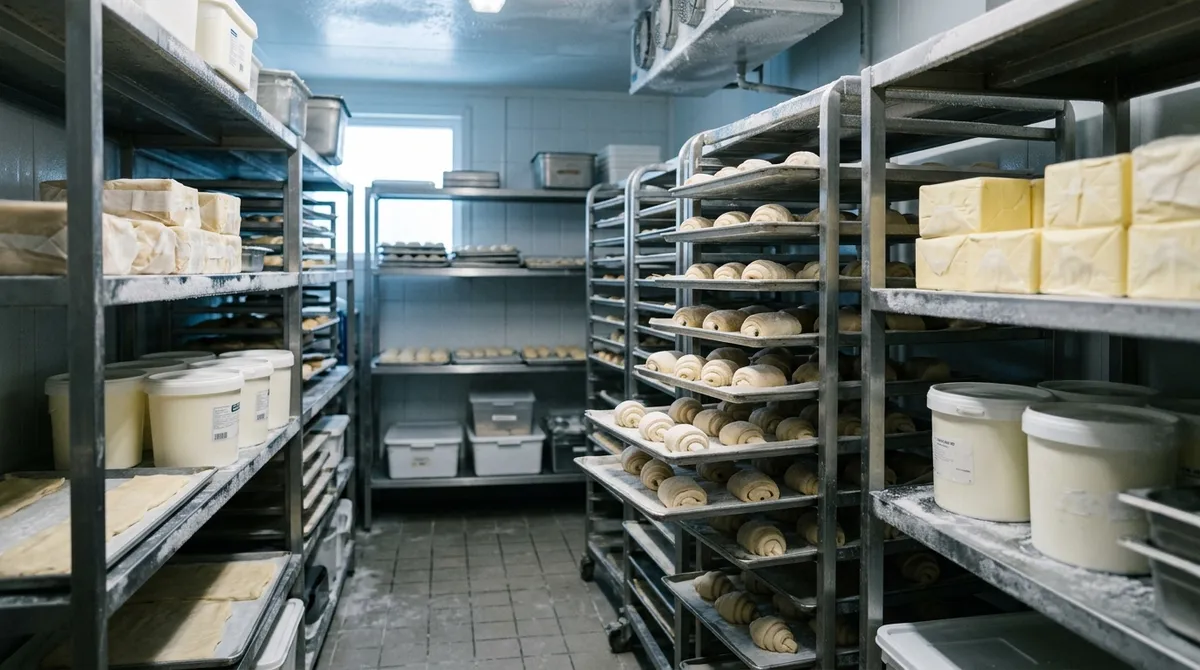 Chambre froide d’une boulangerie
